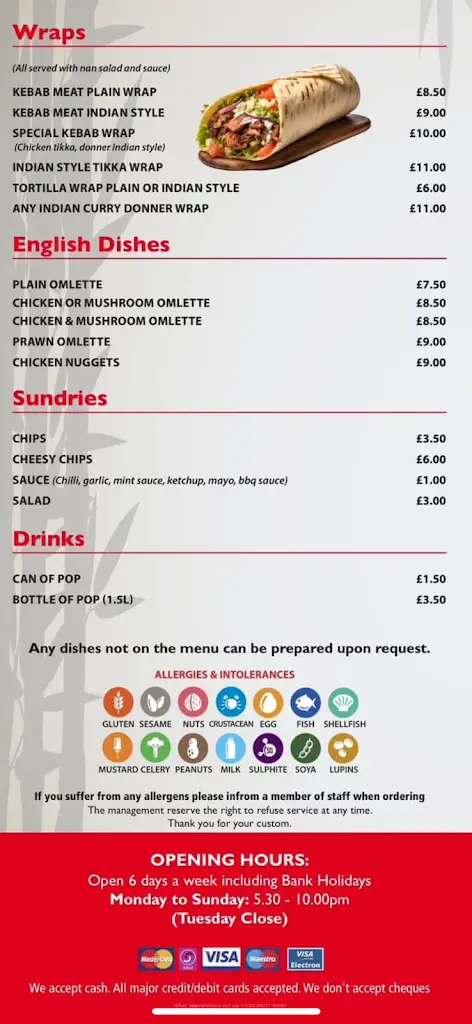 Menu_Anisha Tandoori Rothbury_Rothbury_image_3