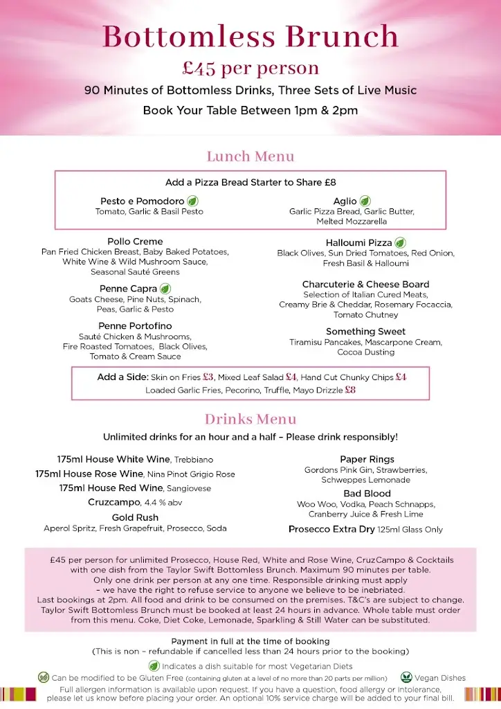 Menu_Salute At The White Swan_Rothwell_image_1