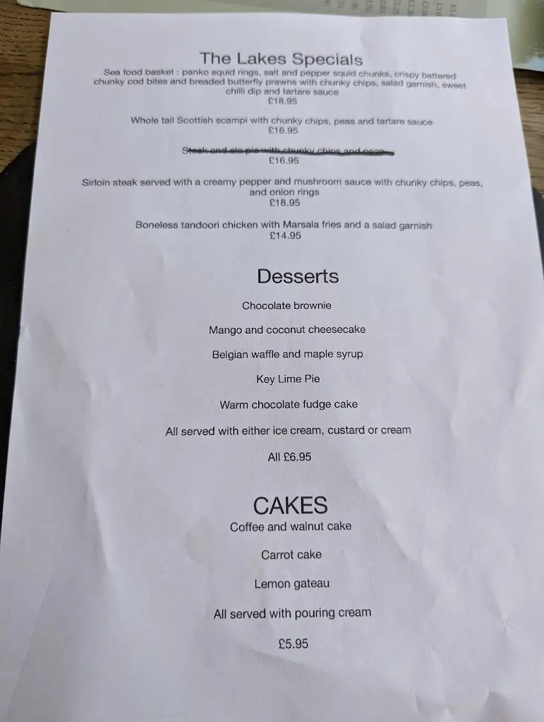Menu_The Lakes at Stambridge_Rochford_image_1