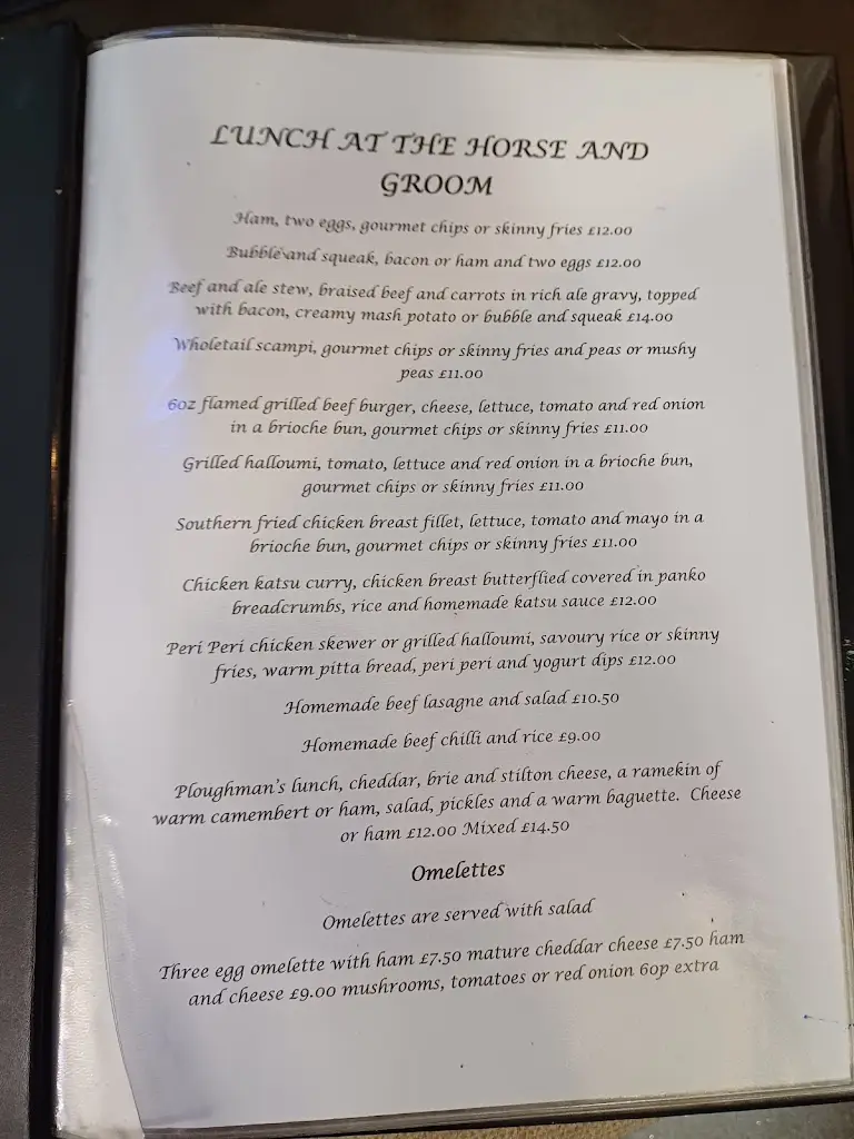 Menu_The Horse and Groom Pub_Rochford_image_1