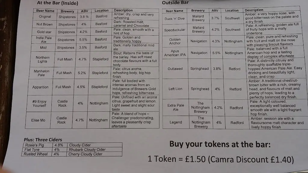 Menu_The Fox & Crown_Basford_image_2