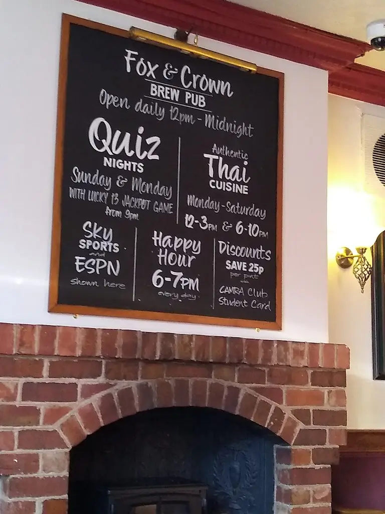 Menu_The Fox & Crown_Basford_image_3