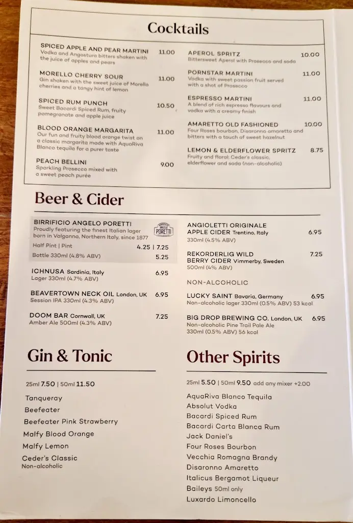 Menu_Prezzo Italian Restaurant Romsey_Romsey_image_1