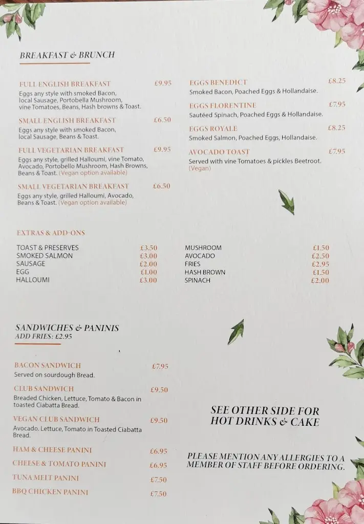 Menu_The Exchange_Romsey_image_3