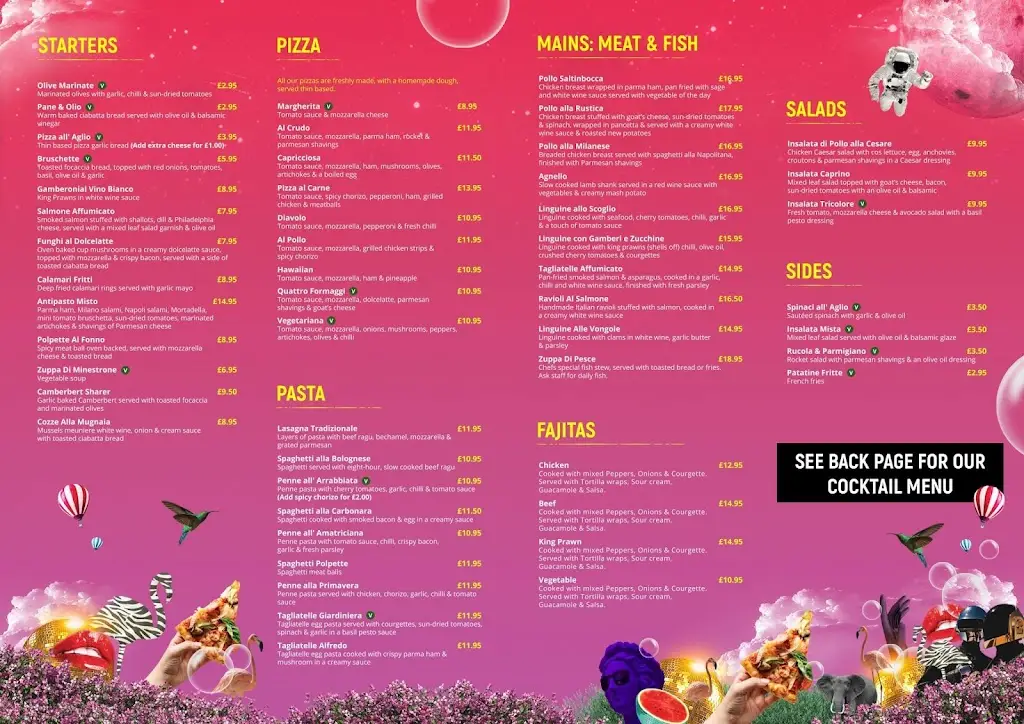 Menu_Bella Vita & Funky Flamingo Romsey_Romsey_image_1