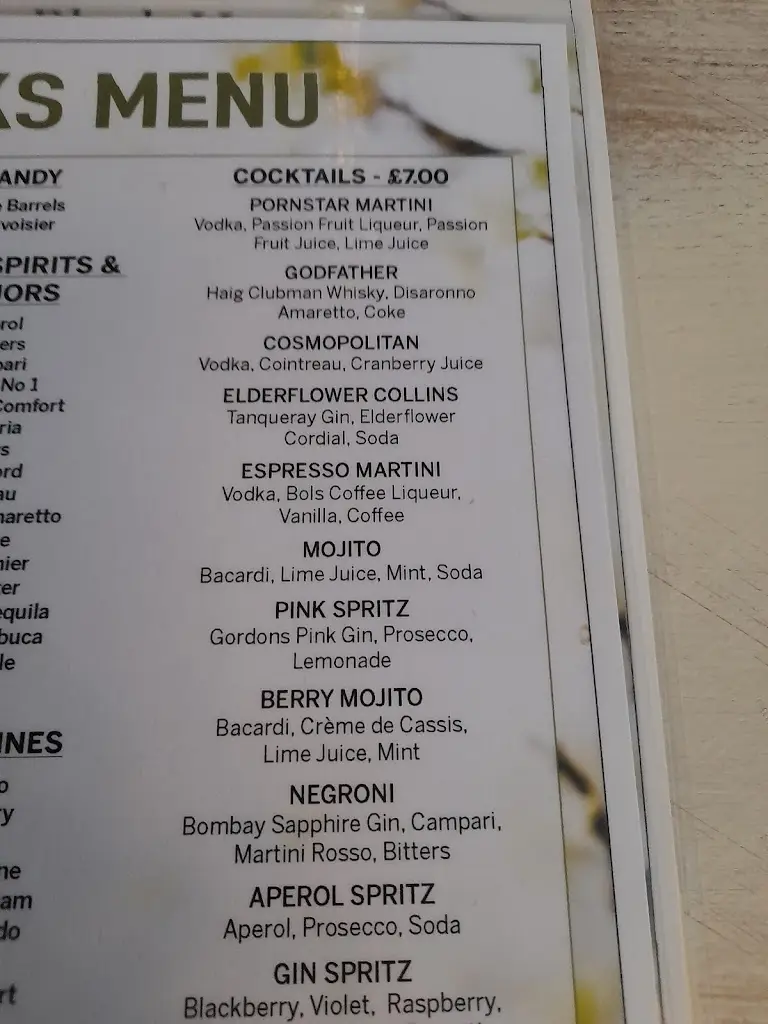 Menu_Black Horse, Rottingdean_Rottingdean_image_4