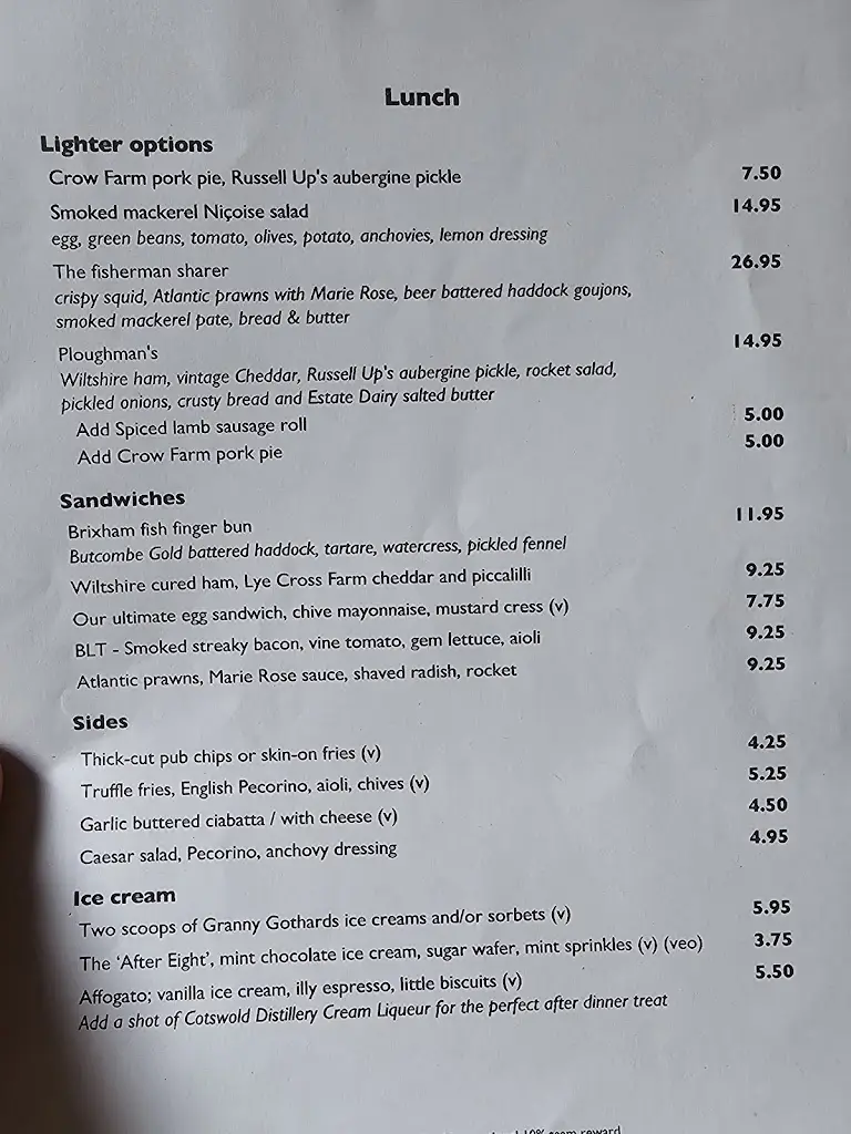 Menu_The Fish Inn, Ringwood_Ringwood_image_1