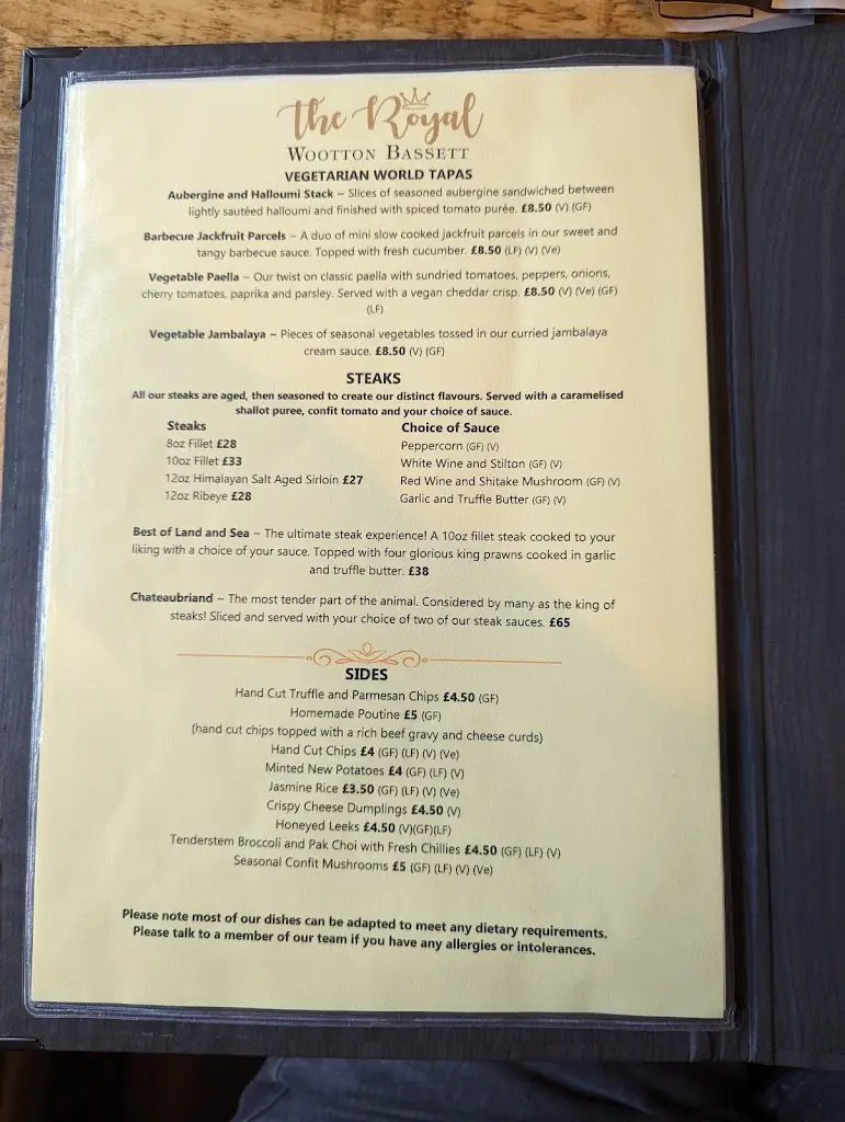 Menu_The Royal Wootton Bassett_Royal Wootton Bassett_image_2