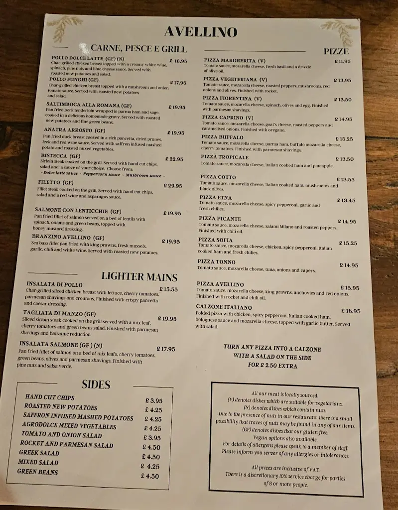 Menu_Avellino Italian Restaurant_Ross on Wye_image_3