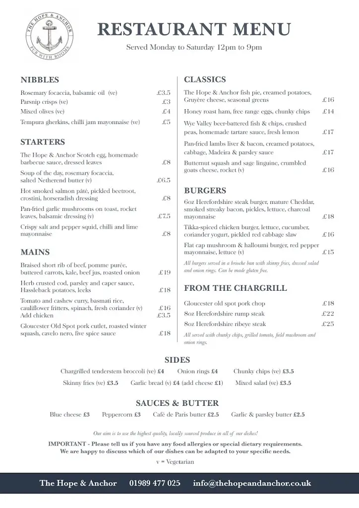 Menu_The Hope and Anchor_Ross on Wye_image_4
