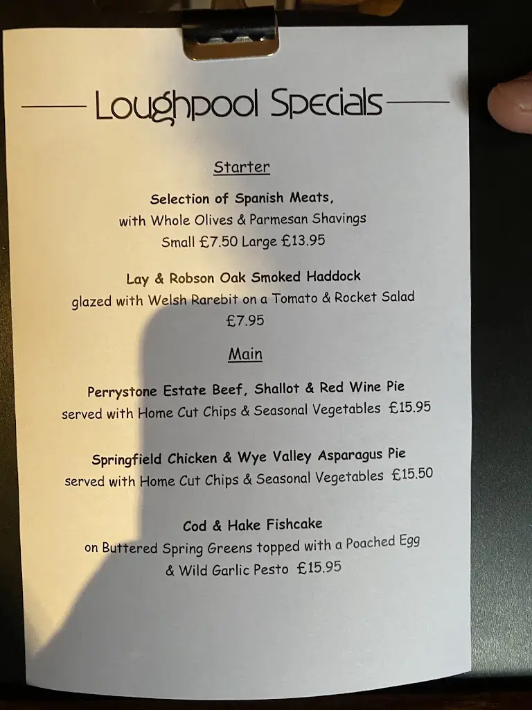 Menu_The Loughpool Inn_Ross on Wye_immagine_3