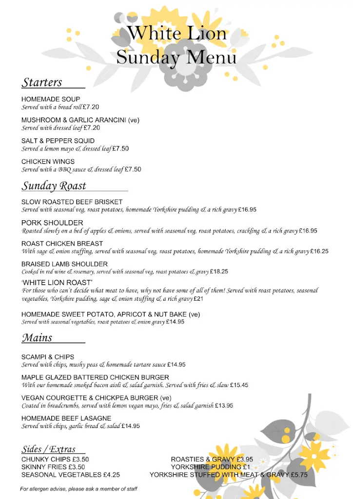Menu_The White Lion_Ross on Wye_image_2