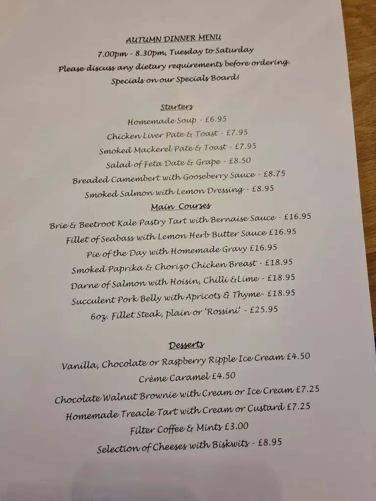 Menu_The Potting Shed Whitchurch_Ross on Wye_immagine_1