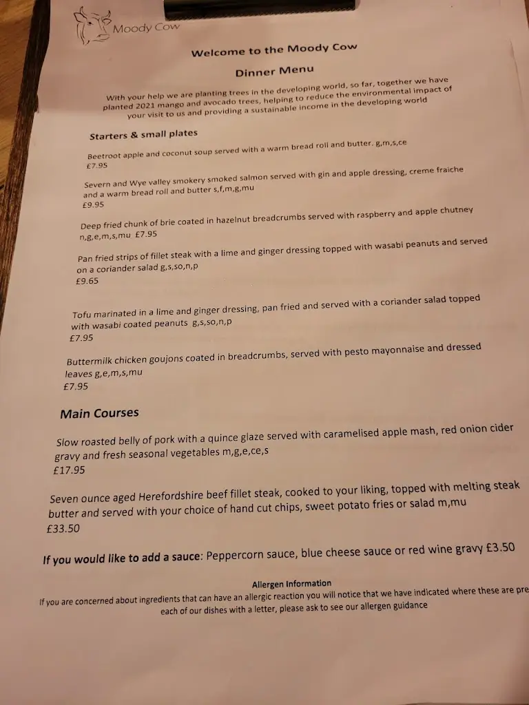 Menu_The Moody Cow_Ross on Wye_image_2