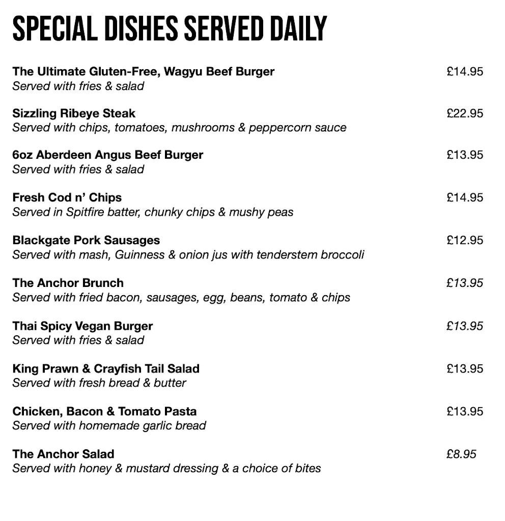 Menu_The Anchor Pub, Rowhedge_Rowhedge_image_1