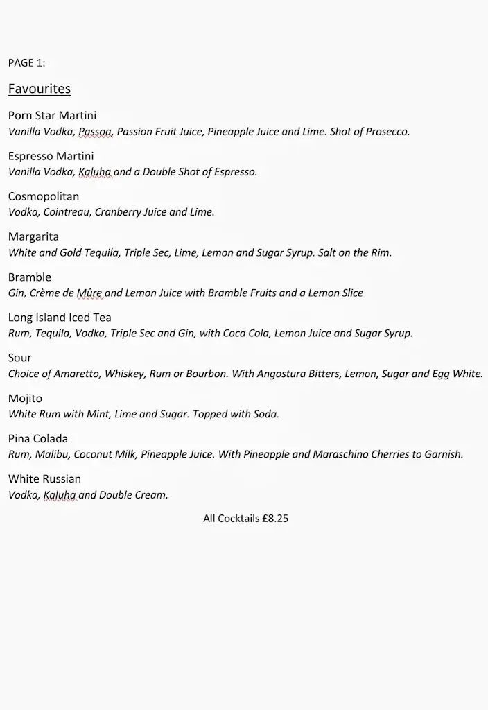 Menu_The Orange Tree Tapas Restaurant - Wine, Gin and Cocktail Bar_Rowhedge_image_1