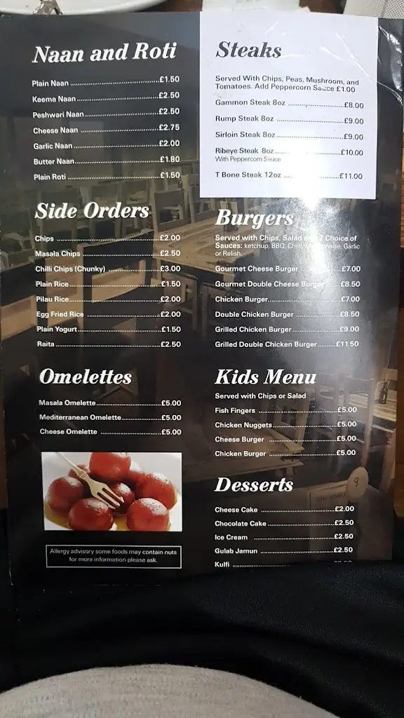 Menu_The Rowley Bar and Grill_Rowley Regis_image_1