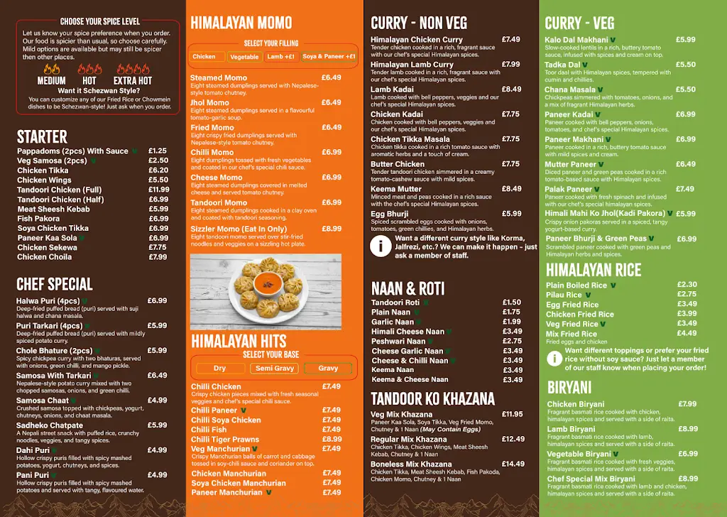 Menu_Taste of Himalayan_Rowley Regis_image_1