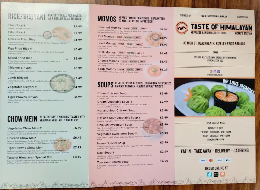 Menu_Taste of Himalayan_Rowley Regis_image_3