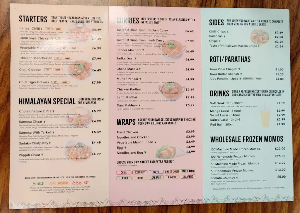 Menu_Taste of Himalayan_Rowley Regis_image_4