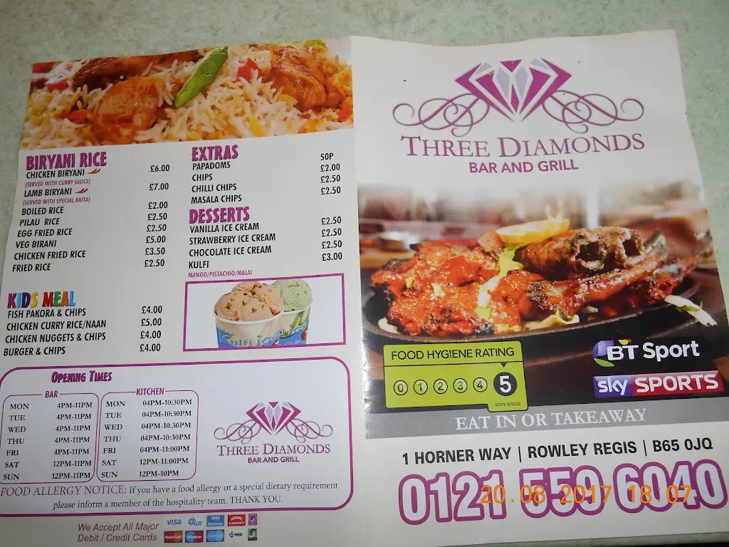 Menu_Diamond Pub & Grill_Rowley Regis_image_2