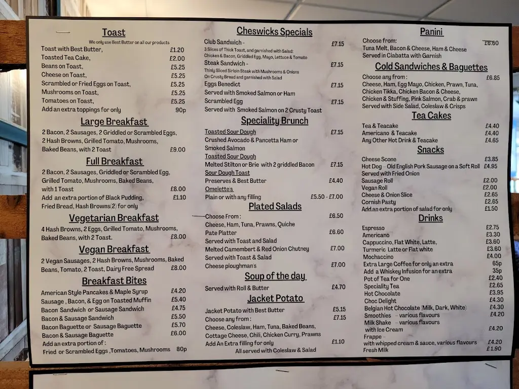 Menu_Cheswicks Coffee Shop_Rowley Regis_immagine_2