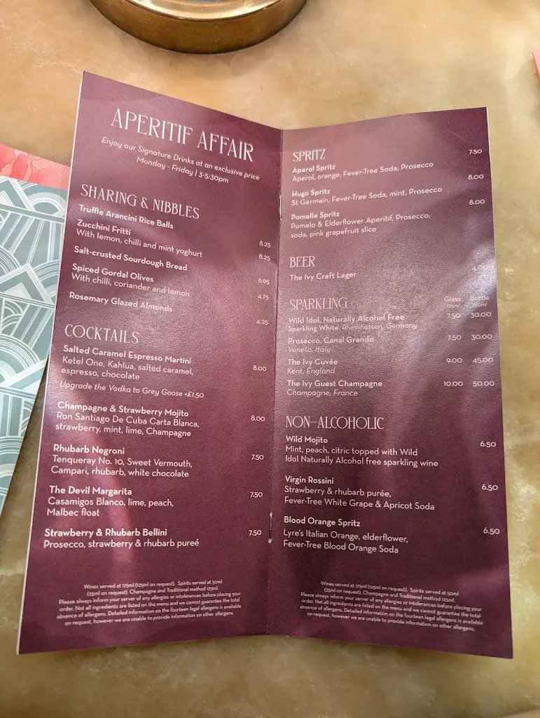 Menu_The Ivy Royal Tunbridge Wells_Royal Tunbridge Wells_image_1