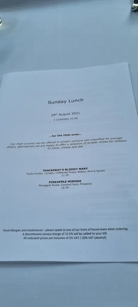 Menu_Thackeray's Restaurant_Royal Tunbridge Wells_image_2