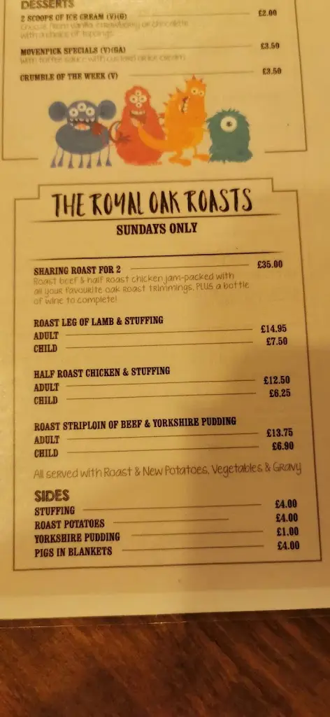 Menu_The Royal Oak_Ryton on Dunsmore_image_3