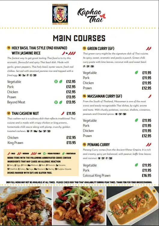 Menu_Red Lion_Rusthall_imagen_2