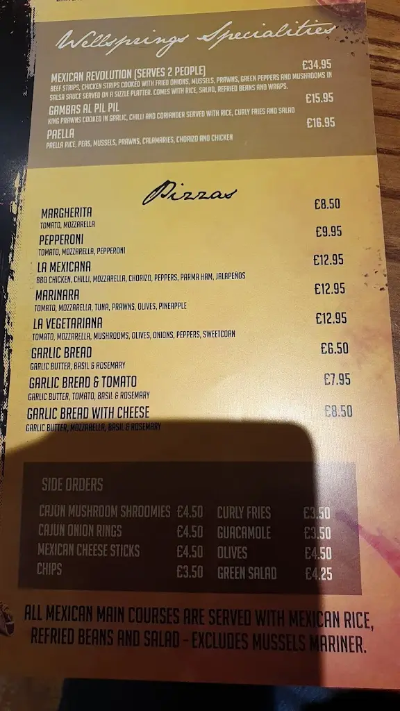 Menu_The Wellsprings - Spanish & Mexican Restaurant_Sabden_image_3