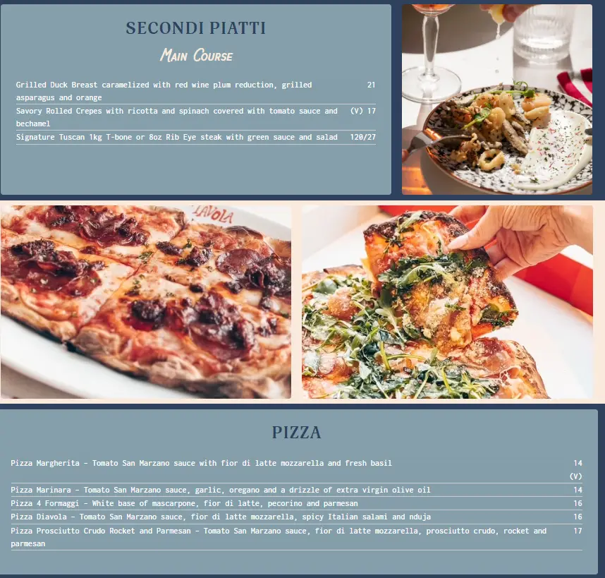 Menu_Tavola Italian Restaurant Leamington Spa_Royal Leamington Spa_image_2