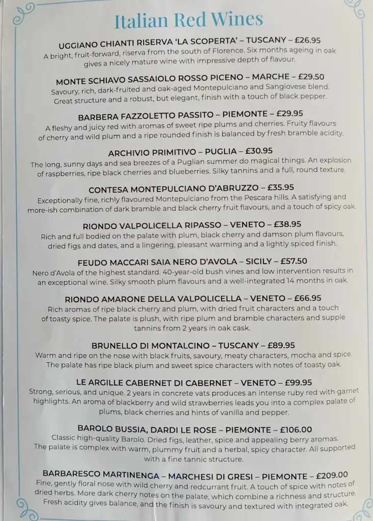 Menu_Villa Capri Ristorante Italiano & Cocktail Lounge_Royal Leamington Spa_image_1