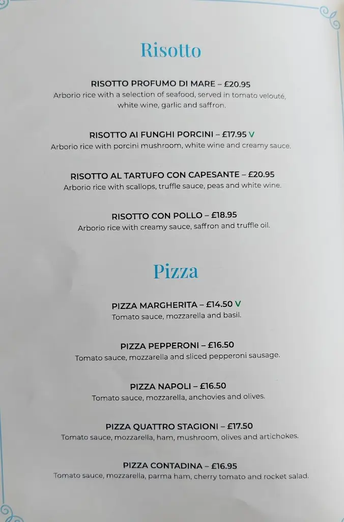 Menu_Villa Capri Ristorante Italiano & Cocktail Lounge_Royal Leamington Spa_image_2