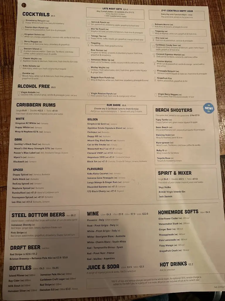 Menu_Turtle Bay Leamington Spa_Royal Leamington Spa_immagine_3