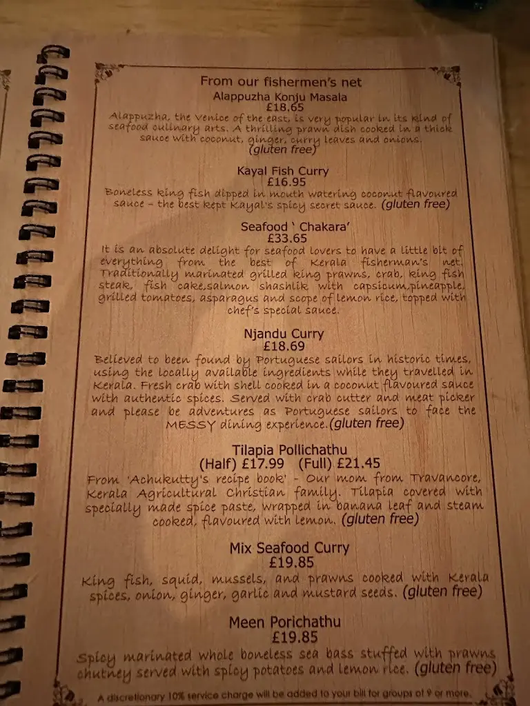 Menü_Kayal_Royal Leamington Spa_Bild_2