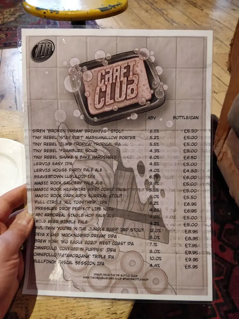 Menu_The Drawing Board_Royal Leamington Spa_image_4