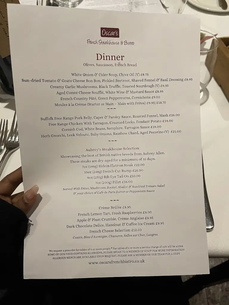 Menu_Oscars French Steakhouse and Bistro_Royal Leamington Spa_image_2