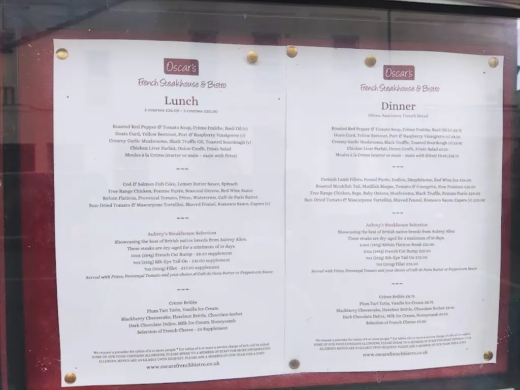 Menu_Oscars French Steakhouse and Bistro_Royal Leamington Spa_image_3