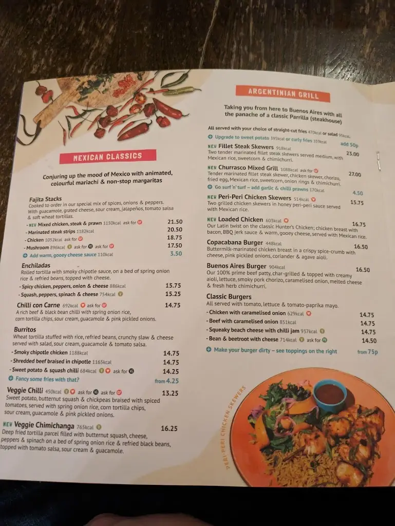 Menu_Las Iguanas - Leamington Spa_Royal Leamington Spa_image_1