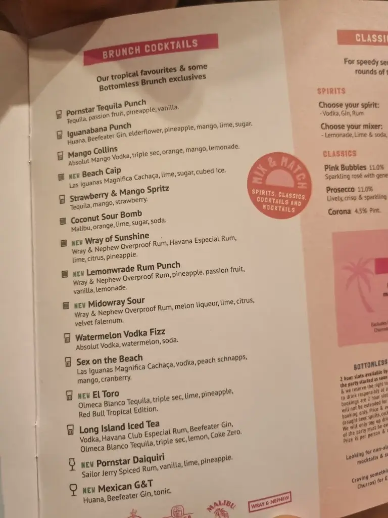 Menu_Las Iguanas - Leamington Spa_Royal Leamington Spa_image_3