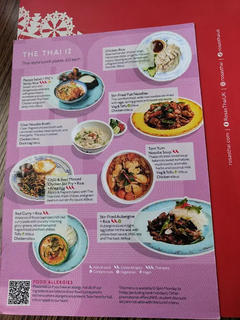 Menu_Rosa's Thai Leamington Spa_Royal Leamington Spa_image_1