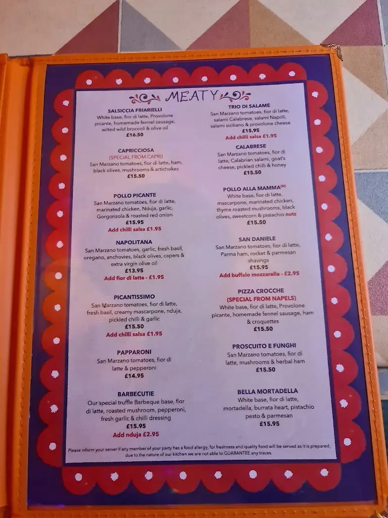 Menu_Red Hot Mamma_Royal Leamington Spa_image_1