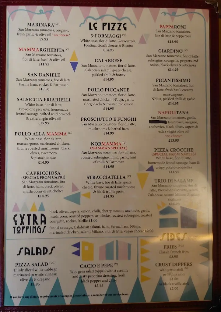 Menu_Red Hot Mamma_Royal Leamington Spa_image_3