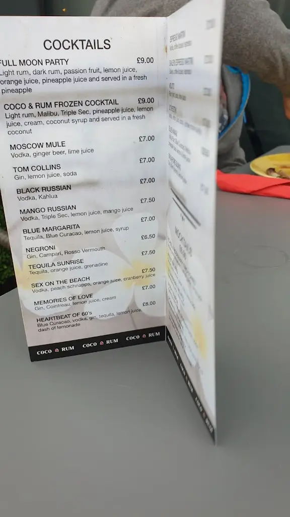 Menu_Coco & Rum,Saltburn by the sea_Saltburn-by-the-Sea_image_3