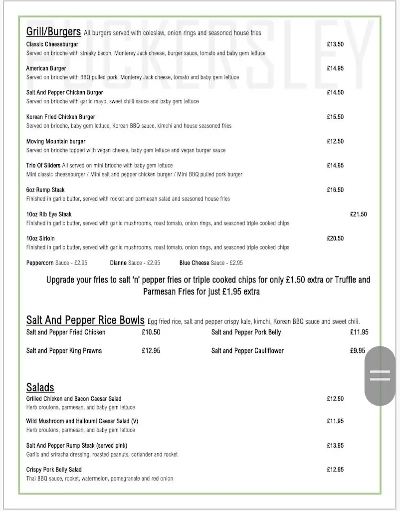 Menu_Puckersley Inn_Royton_image_2
