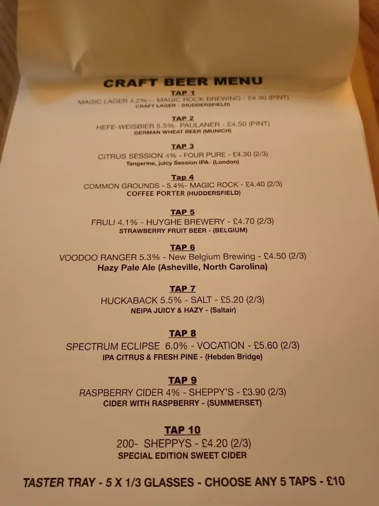 Menu_The Courtyard Brewery_Royton_image_2