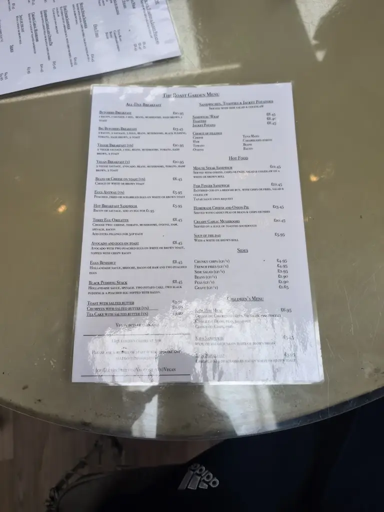 Menu_The Roast Garden Cafe_Royton_image_1