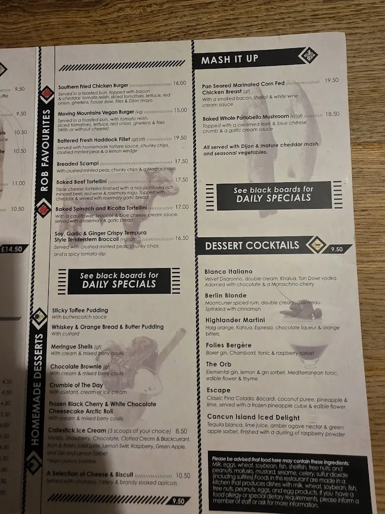 Menu_The Ring O' Bells_Saint Columb Major_image_2