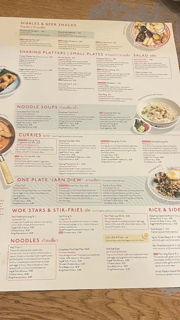 Menu_Rosa's Thai Hyde Park_Bayswater_image_2